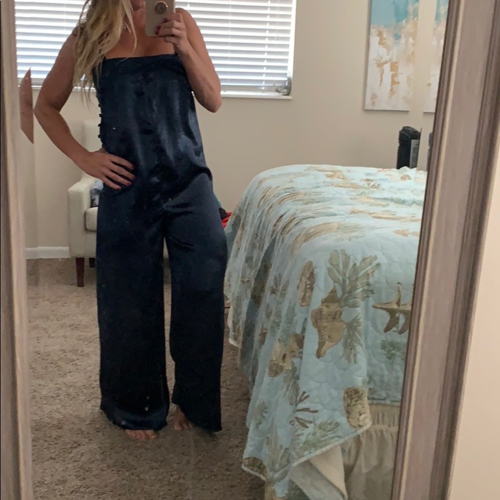Satin Free People Jumpsuit